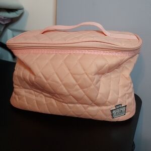 Caboodles Pink Quilted Cosmetic Makeup Carrying Bag